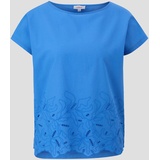 s.Oliver - Shirt mit Stickerei, Damen, BLUE, 40