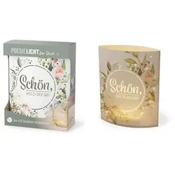 FÜR DICH Poesielicht Lovely Greetings Blumen 629661 16x13x5cm