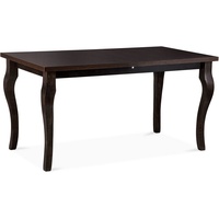 Konsimo Esstisch ausziehbar bis 190cm, rechteckig "CABIO", Schwarz, laminierte