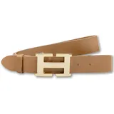 Silbergift Koppelgürtel Leder braun 95