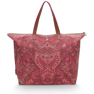 Pip Studio Tote Bag Kyoto Festival Dark Pink 66x20x44cm - Rot