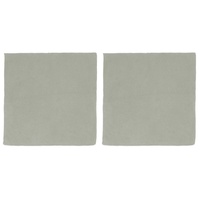 Asa Selection ASA Baumwolltuch gestrickt light khaki 2er Set