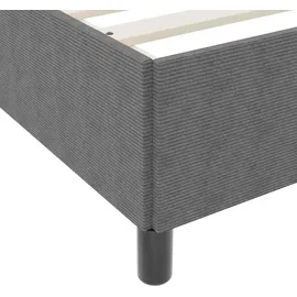 vidaXL Boxspringbett 200 x 200 cm Hellgrau