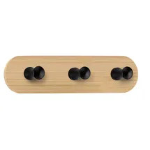 KLEINE WOLKE Bamboo Hook Trio Klebehaken Braun