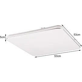 Trio Reality LED Deckenleuchte Blanca Weiß 5 x 53 x 53 cm