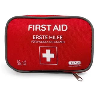 Flexeo Erste-Hilfe-Set für und Katzen, 24-teilig gefüllt