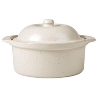 Broste Copenhagen Vig Ofenfeste Geschirr mit Deckel beige 20,5cm