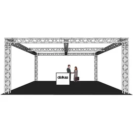 Alutruss QUADLOCK 6082 Quadrat 7,71x7,71x3,5m