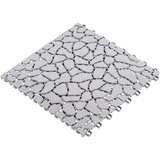 UPP Gartenplatten Terassenplatten Gehwegplatten Klickfliese Klicksystem Stein 30x30cm - grau