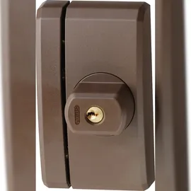ABUS Fenster-Zusatzsicherung FTS96A - Fensterschloss mit intuitivem Schließmechanismus und Alarm, gleichschließend - ABUS-Sicherheitslevel 10-78547 - Braun