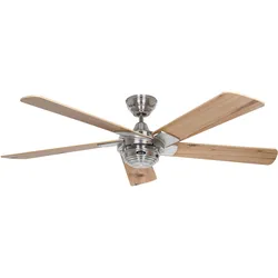 Casafan Deckenventilator Rotary Chrom Kiefer mit Fernbedienung 132