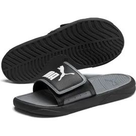 Puma Royalcat Comfort Slide Schwarz/Castlerock Weiß 49,5
