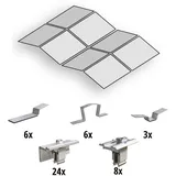 prior pv Ost-West Flachdach-Aufständerungs-Set Solarmodule