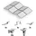 prior pv Ost-West Flachdach-Aufständerungs-Set Solarmodule