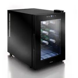 Tristar Grande Saignée Weinkühlschrank – Für 12 Flaschen – 32 L – Thermoelektrisch – Glastür – Touch-LED-Display – Innenbeleuchtung – WR-7511