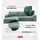 bromarkt Ecksofa Pablo Schlaffunktion Bettkasten L-Form 294x185x85cm Grün Links | Grün