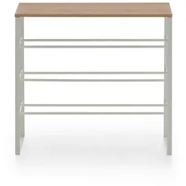 VCM Schuhregal 66 x 61 x 25 cm Eiche Artisan / braun