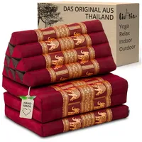 Livasia Thaikissen 3 Auflagen Thaiseide - 175x55x8cm - Dreieckskissen