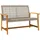 vidaXL Gartenbank 112 x 0 x 0 cm Grau