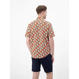 Lerros Kurzarmhemd floral rot 3XL