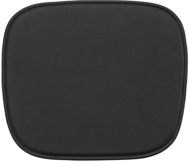 Muuto Fiber Chair Sitzkissen, easy leder schwarz