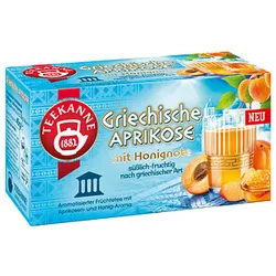 TEEKANNE Griechische Aprikose Tee 20 Portionen