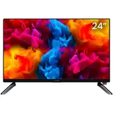 Kiano Slim TV Travel Fernseher 24" Zoll | LED HD TV - Matrix | Auto-Ladegerät | HDMI USB | Dolby Audio | Triple Tuner DVB-T2 | Schwarz - Schwarz