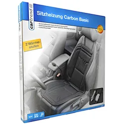 KFZ-Sitzheizung Carbon Basic Heizmatte Heizkissen 2 Heizstufen Sitzauflage 12V