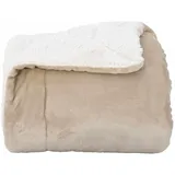 vidaXL Überwurfdecke 240 x 270 cm Beige