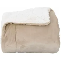 vidaXL Überwurfdecke 240 x 270 cm Beige