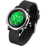 VenSten Kinder Digital Sport Uhren-Jungen Mädchen Wasserdicht Armbanduhr Sportuhr mit Wecker Datum Chronograph 7 LED Hintergrundbeleuchtung für Little Jugendliche Jungen