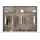 Rauch Schwebetürenschrank QUADRA 226 x 210 x 62 cm Alpinweiß/Braun
