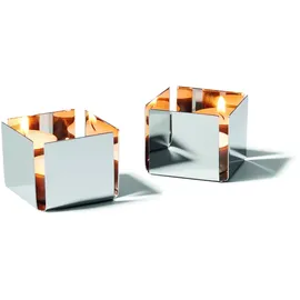philippi Teelichthalter 2er Set Höhe 6 cm Breite 7 cm