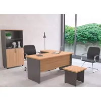 JV Möbel Schreibtisch Büroausstattungsset Arbeitsplatz-Ausstattung JVmoebel - Braun