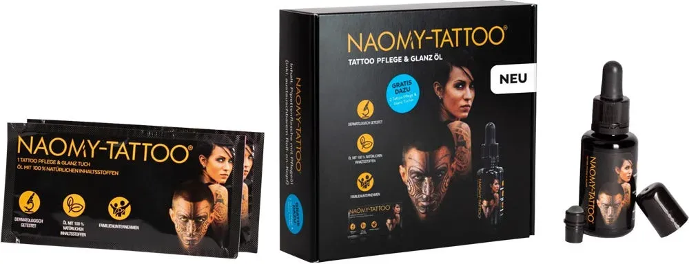 Naomy-Tattoo Glanz- und Pflege Mini Set