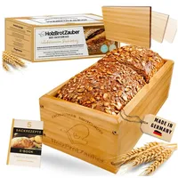 Bambuna HOLZBROTZAUBER 30cm Brotbackform aus Buchenholz - Brot selber