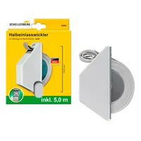 Schellenberg 50505 Halbeinlasswickler Mini, für 14 mm Gurtbreite, Lochabstand