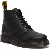 Dr. Martens 101 ungebundene Leder-Stiefeletten, modisch, schwarz, 43 EU - 43 EU