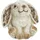 muchome Gartenfigur Hase 13 cm Grau/Braun