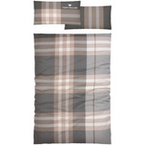 Tom Tailor Nick Biber beige/grau 135 x 200 + 40 x 80 cm