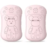 2 Pack Elektrischer Handwärmer Taschenwärmer Wiederverwendbar 6000 Mah, Aufladbar Taschenofen Magnetische Hand Warmers Outdoor Camping Heizung Geschenke für Männer Frauen Kinder