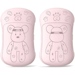 2 Pack Elektrischer Handwärmer Taschenwärmer Wiederverwendbar 6000 Mah, Aufladbar Taschenofen Magnetische Hand Warmers Outdoor Camping Heizung Geschenke für Männer Frauen Kinder