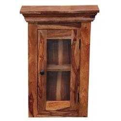 Badezimmer-Wandschrank Jali 40x60x15 aus indischem Sheesham-Holz