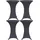 vidaXL Stehtischhusse Stretch Anthrazit 60 x 60 cm