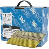 Tacwise 1122 Extra Verzinkte Rahmennägel 3,1/90 mm, D‘-Kopf, Zylinderschaft, mit 34° Neigung, Papiergebunden, Packung mit 2200 Stück