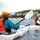 Oru Kayak Paddel 220-230 cm Durchsichtig Schwarz/Weiß