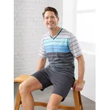 HAJO Shorty in anthrazit-hellgrau-geringelt | Gr.: 48/50