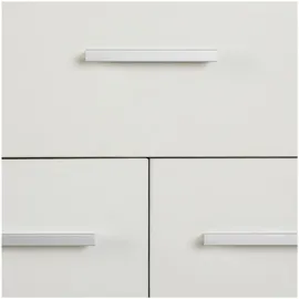 CARO-Möbel Deusto 88 x 70 x 35 cm 3 Türen 1 Schublade / weiß