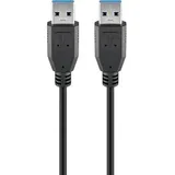goobay USB-A 1,0 m Schwarz