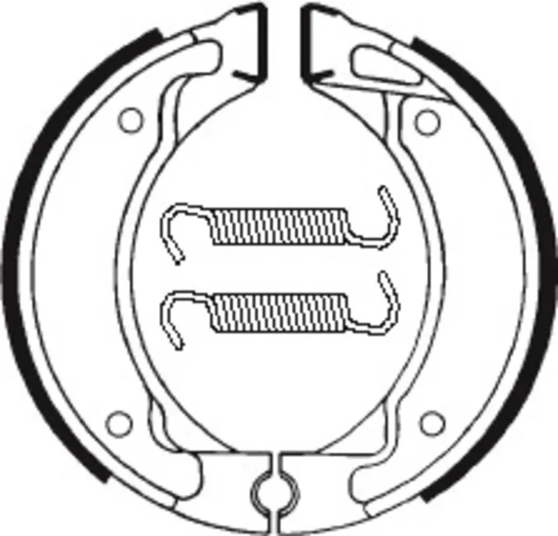 TECNIUM Roller/Straße/Offroad/Quad Organische Bremsbacken - BA050